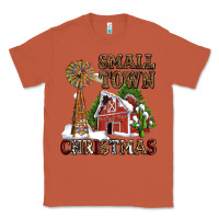 Copper small town christmas with barn and cactus Classic Tee - AdoDesignShop