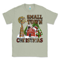 Matcha small town christmas with barn and cactus Classic Tee - AdoDesignShop