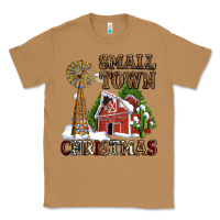 Toasted Coconut small town christmas with barn and cactus Classic Tee - AdoDesignShop