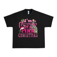 Black I Am Dreaming Of A Pink Christmas Urban Heavy Tee - FaDigitalArtStudio