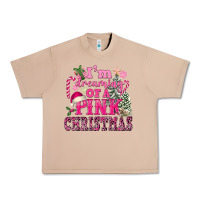 Burro I Am Dreaming Of A Pink Christmas Urban Heavy Tee - FaDigitalArtStudio