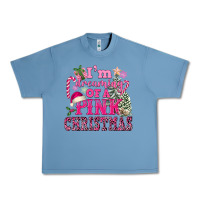 Pebble Blue I Am Dreaming Of A Pink Christmas Urban Heavy Tee - FaDigitalArtStudio
