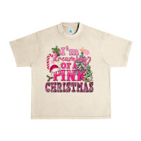 Sandshell I Am Dreaming Of A Pink Christmas Urban Heavy Tee - FaDigitalArtStudio