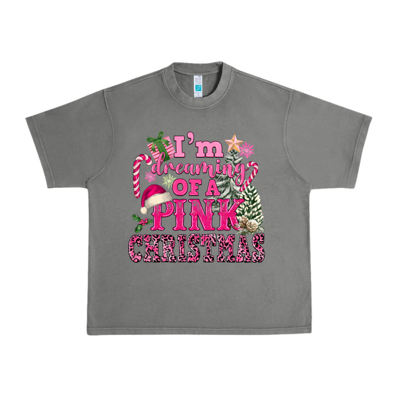 I Am Dreaming Of A Pink Christmas Urban Heavy Tee by FaDigitalArtStudio | Teevron
