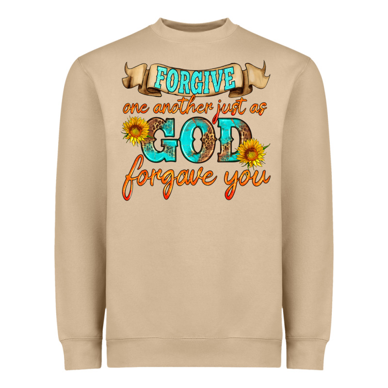 Forgive One Another Just As God Forgave You Heavyweight Sweatshirt by HRA Design Shop | Teevron