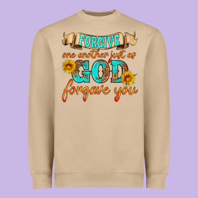 Forgive One Another Just As God Forgave You Heavyweight Sweatshirt Designed By Hra Design Shop