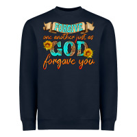 Navy forgive one another just as god forgave you Heavyweight Sweatshirt - HRA Design Shop