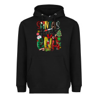 Black santas favorite cna nurse Heavyweight Hoodie - MaliasSmallBusiness
