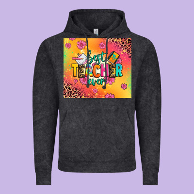 Best Teacher Ever Vintage Hoodie Designed By Zillion Design Studio