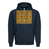 Navy leopard glitter sunflower tumbler Zipper Hoodie - Jasminsmagicworld
