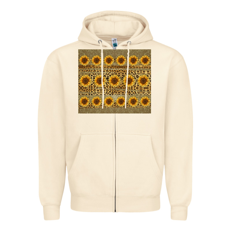 Leopard Glitter Sunflower Tumbler Zipper Hoodie by Jasminsmagicworld | Teevron