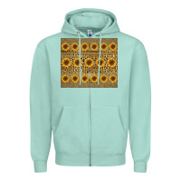 Seafoam leopard glitter sunflower tumbler Zipper Hoodie - Jasminsmagicworld