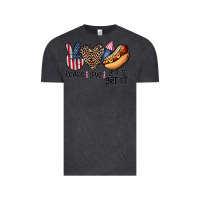 Vintage Black peace love let's get it Vintage Tee - CowhideDigitalArt