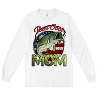 White reel cool mom fishing Long Sleeve Tee - Jasminsmagicworld