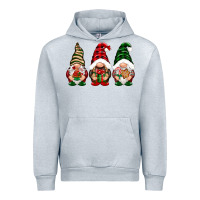 Heather Grey Christmas gnomes Urban Hoodie - NancyCooperArtShop