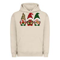 Pigment French Oak Christmas gnomes Urban Hoodie - NancyCooperArtShop