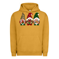 Pigment Peanut Butter Christmas gnomes Urban Hoodie - NancyCooperArtShop
