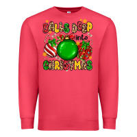 Cardinal balls deep into christmas Premium Sweatshirt - MaliasSmallBusiness