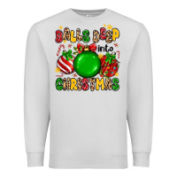 Dove Grey balls deep into christmas Premium Sweatshirt - MaliasSmallBusiness