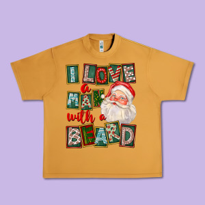 I Love A Man With A Beard Urban Heavy Tee Designed By Fadigitalartstudio