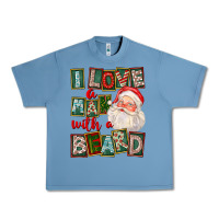 Pebble Blue I Love A Man With A Beard Urban Heavy Tee - FaDigitalArtStudio
