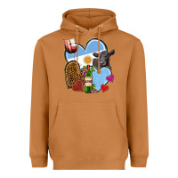 Meerkat Argentina hearts Heavyweight Hoodie - NancyCooperArtShop