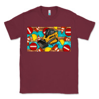 Burgundy skidsteer sippy Classic Tee - Artiststas