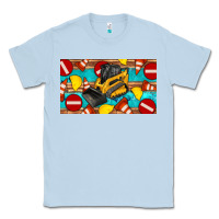 Dusty Blue skidsteer sippy Classic Tee - Artiststas