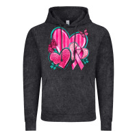 Vintage Black Breast Cancer Hearts Vintage Hoodie - texasbilliewilder