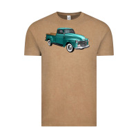 Vintage Coffee western truck 34 view Vintage Tee - FaDigitalArtStudio