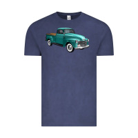 Vintage Denim western truck 34 view Vintage Tee - FaDigitalArtStudio