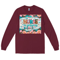 Burgundy nurse in progress tumbler Long Sleeve Tee - BundleAndBundleShop