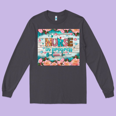 Nurse In Progress Tumbler Long Sleeve Tee Designed By Bundleandbundleshop