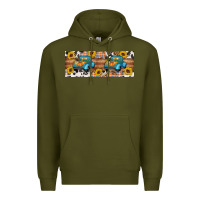 Army Green Fall truck Premium Hoodie - Artiststas
