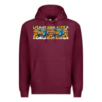 Burgundy Fall truck Premium Hoodie - Artiststas