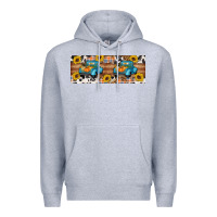 Heather Grey Fall truck Premium Hoodie - Artiststas