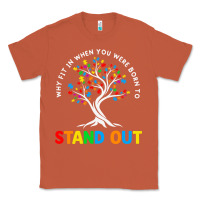 Copper Why Fit In Autism Awareness Classic Tee - CowhideDigitalArt