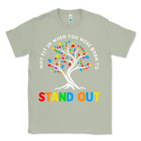 Matcha Why Fit In Autism Awareness Classic Tee - CowhideDigitalArt