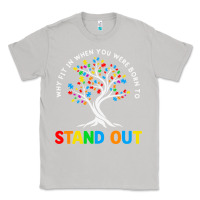 Moon Dust Why Fit In Autism Awareness Classic Tee - CowhideDigitalArt