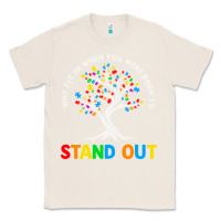 Natural Why Fit In Autism Awareness Classic Tee - CowhideDigitalArt