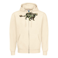 Sandshell Ankylosaurus T-Rex Zipper Hoodie - LillyAllenDesigns