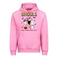 Fuchsia Pink Ghouls just wanna have fun Urban Hoodie - NancyCooperArtShop