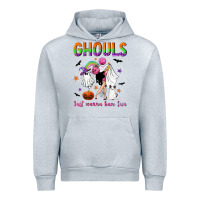 Heather Grey Ghouls just wanna have fun Urban Hoodie - NancyCooperArtShop
