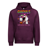 Mauve Wine Ghouls just wanna have fun Urban Hoodie - NancyCooperArtShop