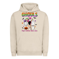 Pigment French Oak Ghouls just wanna have fun Urban Hoodie - NancyCooperArtShop