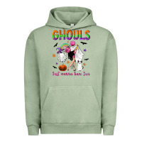 Pigment Oil Green Ghouls just wanna have fun Urban Hoodie - NancyCooperArtShop