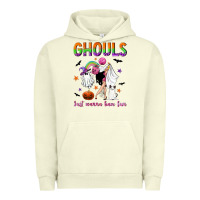 Pigment Pistachio Ghouls just wanna have fun Urban Hoodie - NancyCooperArtShop