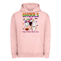 Pigment Salmon Ghouls just wanna have fun Urban Hoodie - NancyCooperArtShop