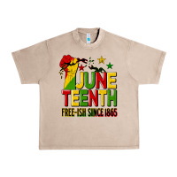 French Oak juneteenth fist free ish since 1865 Urban Heavy Tee - HRA Design Shop