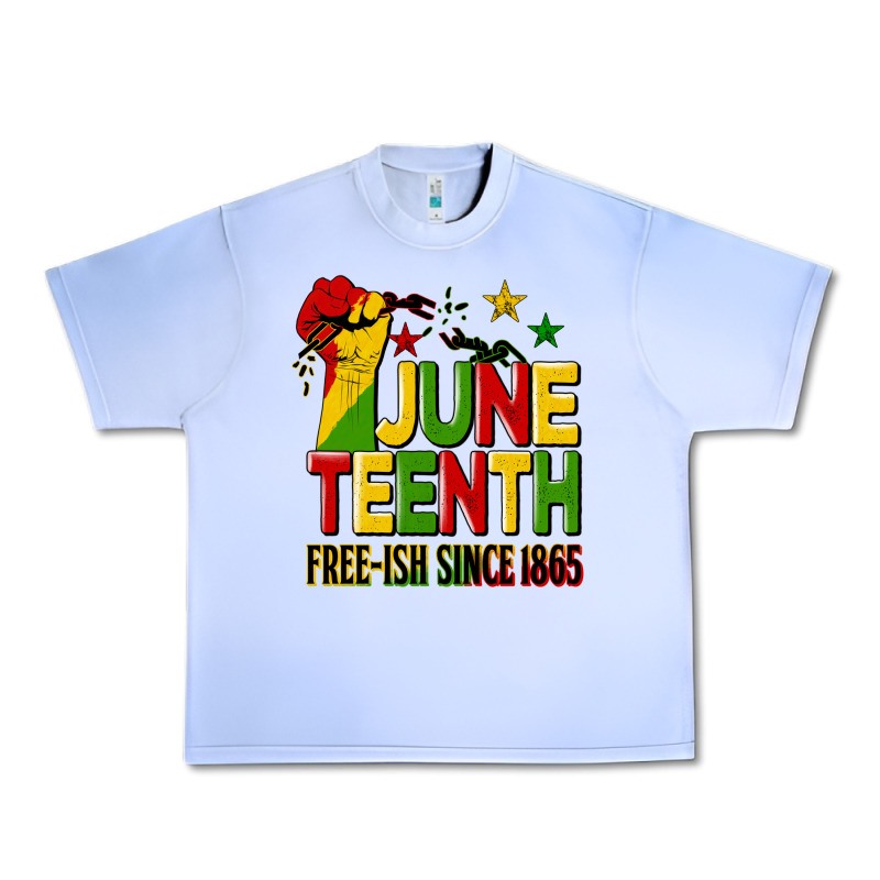 Juneteenth Fist Free Ish Since 1865 Urban Heavy Tee by HRA Design Shop | Teevron